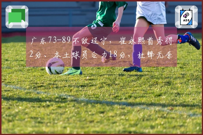 广东73-89不敌辽宁，崔永熙首秀得2分、本土球员合力18分，杜锋无奈回应